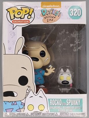 #320 Rocko with Spunky -Nickelodeon Rocko's Modern Li DAMAGE