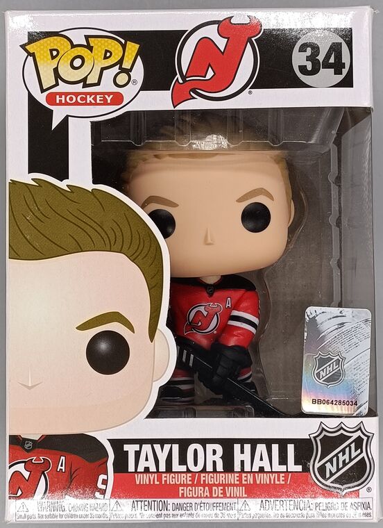#34 Taylor Hall (NJ Devils) - NHL Hockey - BOX DAMAGE