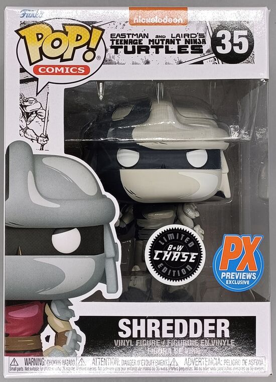 #35 Shredder B&W Chase - Teenage Mutant Ninja Turtles