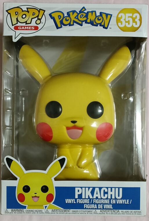 #353 Pikachu - 10 Inch Supersize - Pokemon - BOX DAMAGE