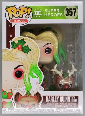 #357 Harley Quinn (with Helper) - DC - Holidays - BOX DAMAGE