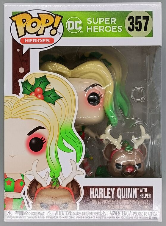 #357 Harley Quinn (with Helper) - DC - Holidays - BOX DAMAGE