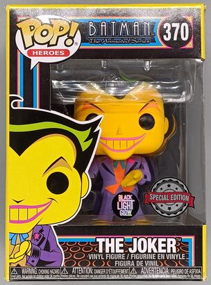 #370 The Joker (Blacklight) DC Batman The Animated Se DAMAGE