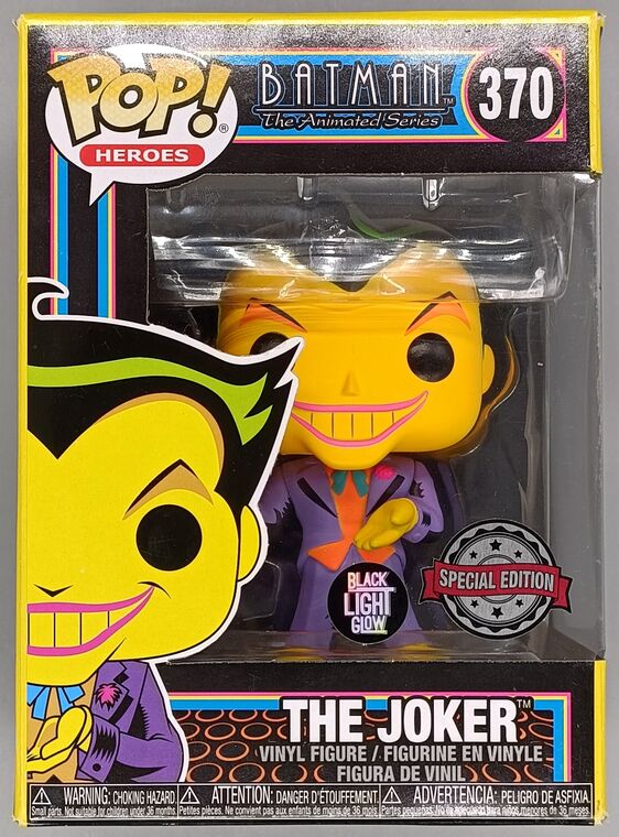 #370 The Joker (Blacklight) DC Batman The Animated Se DAMAGE