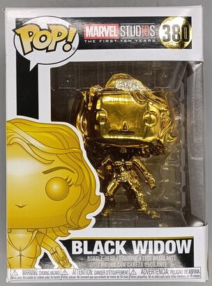 #380 Black Widow (Gold) - Chrome - Marvel Studios 10 DAMAGED