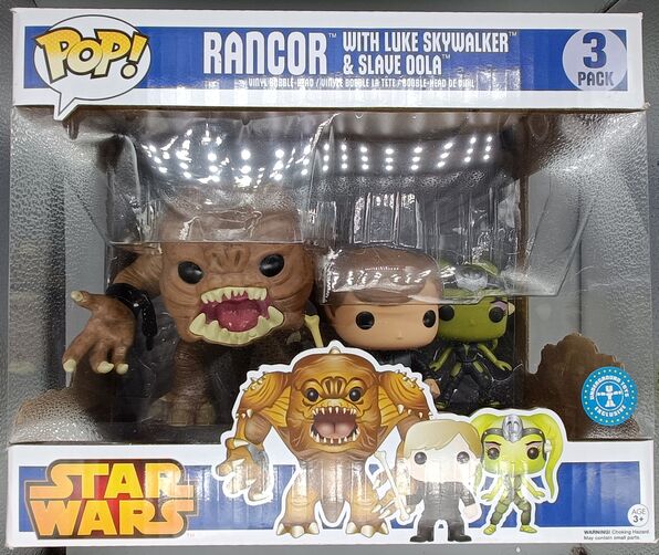 [3 Pack] Rancor (with Luke Skywalker & Slave Oola) 6 Inch