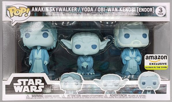 [3 Pack] Anakin Skywalker/Yoda/Obi-Wan Kenobi (Endor) Glow S