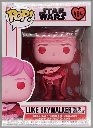 #494 Luke Skywalker (with Grogu, Valentine) Star Wars DAMAGE