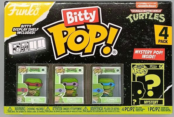 Teenage Mutant Ninja Turtles TMNT 8-Bit Bitty POP! 4-Pack