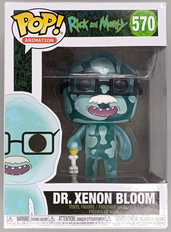 #570 Dr. Xenon Bloom - Glow - Rick and Morty - BOX DAMAGE
