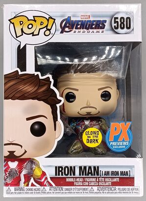 #580 Iron Man (I am Iron Man) Metallic Glow Marvel En DAMAGE