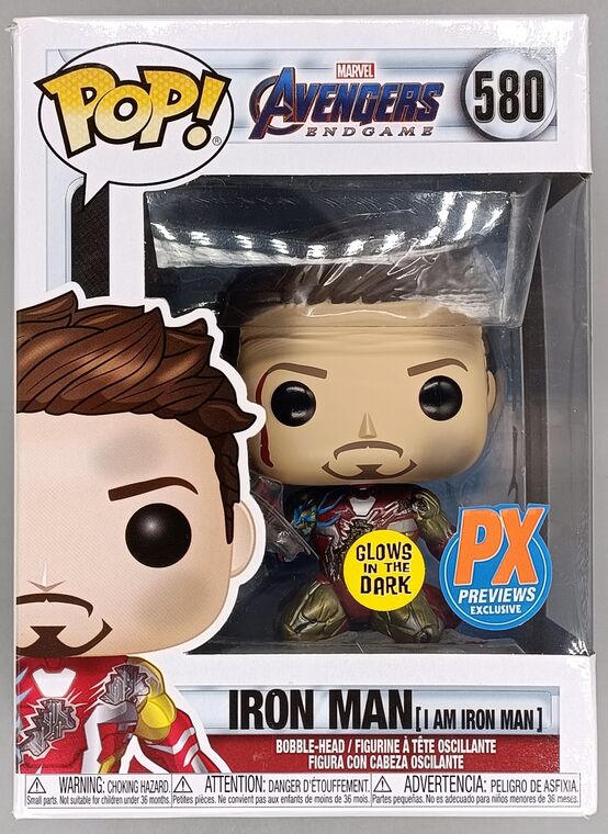 #580 Iron Man (I am Iron Man) Metallic Glow Marvel En DAMAGE