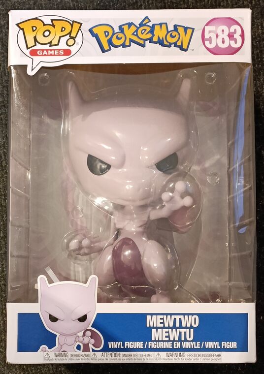 #583 Mewtwo - 10 Inch - Pokemon - BOX DAMAGE