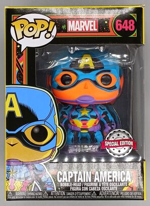 #648 Captain America (Blacklight)  Marvel - BOX DAMAGE