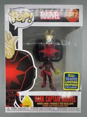 #657 Dark Captain Marvel - Marvel - 2020 Con - BOX DAMAGE