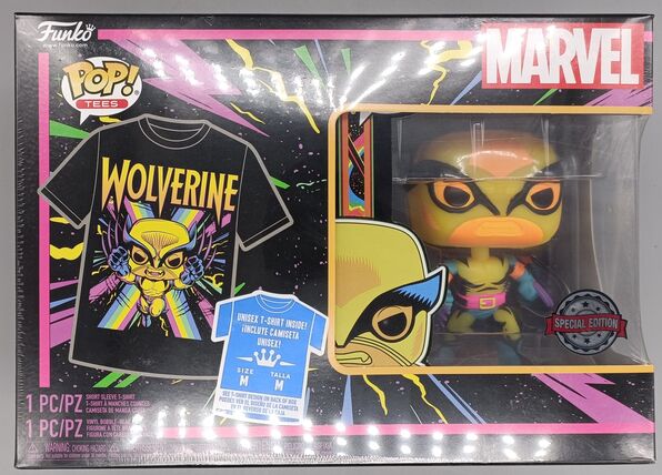 #802 Wolverine (Blacklight) - Marvel T-Shirt Bundle (Medium)