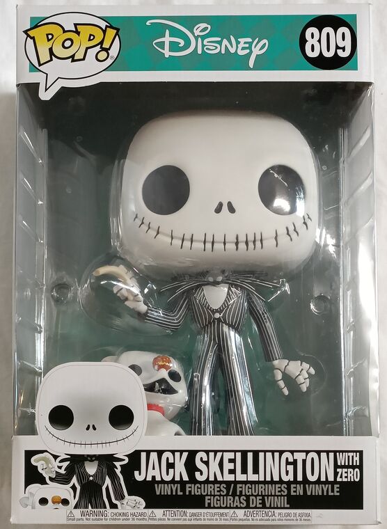 #809 Jack Skellington (with Zero) - 10 Inch - Disney DAMAGED
