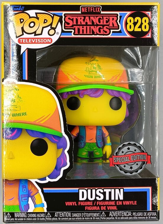 #828 Dustin (w/ Vest) Blacklight - Stranger Things