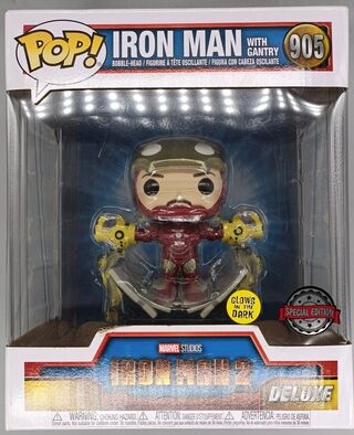 #905 Iron Man (with Gantry) Deluxe Metallic Glow Marvel IM2