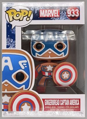 #933 Gingerbread Captain America - Marvel - BOX DAMAGE