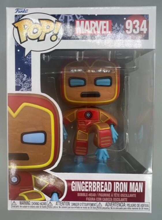 #934 Gingerbread Iron Man - Marvel Christmas - BOX DAMAGE