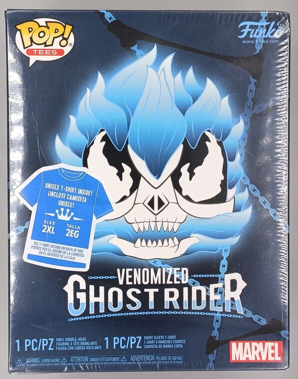 #369 Venomized Ghost Rider (Blue) Marvel Venom 2XL T-Shirt