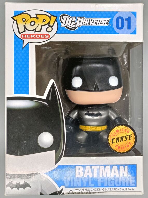 #01 Batman (DC Universe) Metallic Chase Heroes - BOX DAMAGE
