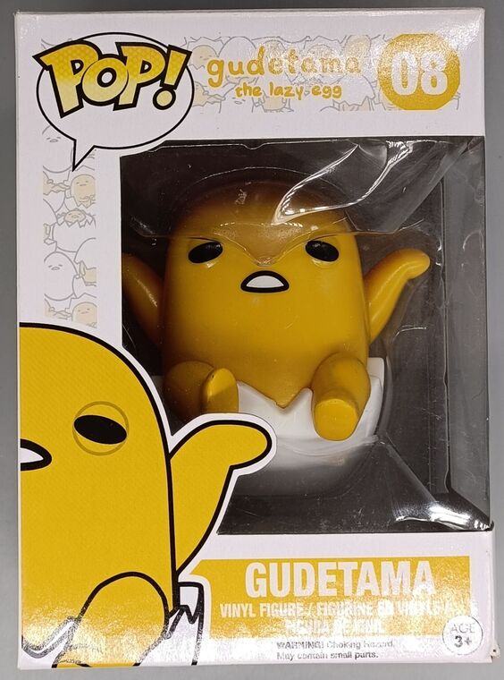 #08 Gudetama - The Lazy Egg - Sanrio - BOX DAMAGE