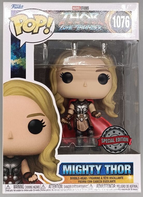 #1076 Mighty Thor w/o Helmet Metallic Marvel Thor 4 L DAMAGE