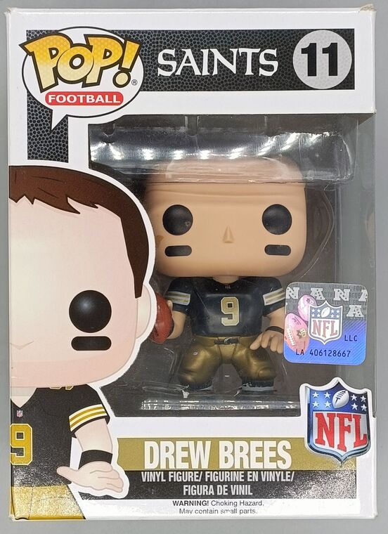 #11 Drew Brees - NFL New Orleans Saints - BOX DAMAGE