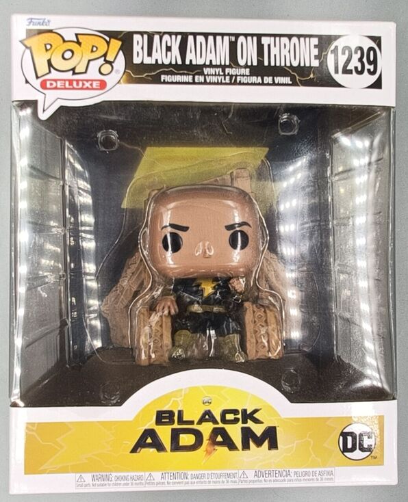 #1239 Black Adam on Throne - Deluxe DC Black Adam DAMAGE