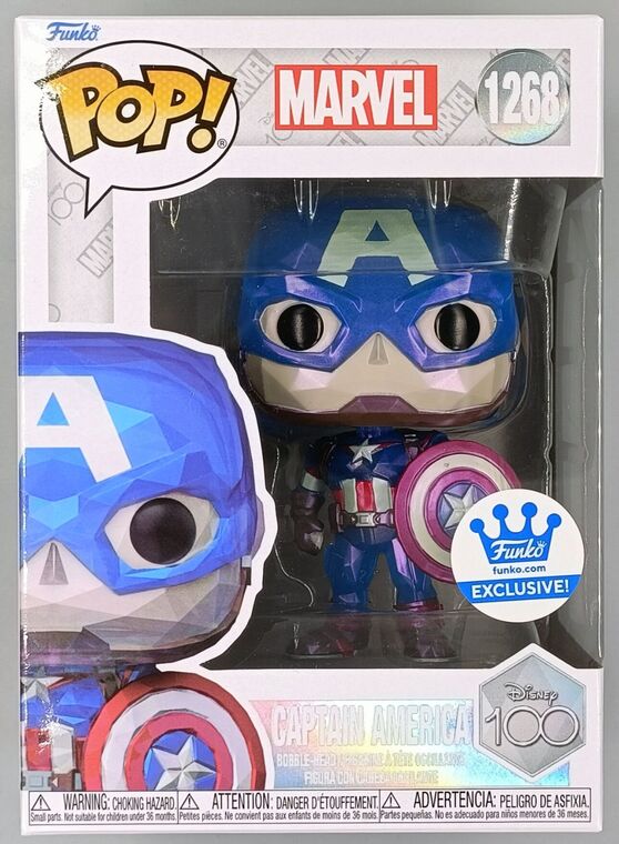 #1268 Captain America (Facet) - Marvel - Disney 100th