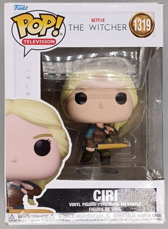 #1319 Ciri (w/ Sword) - The Witcher - BOX DAMAGE