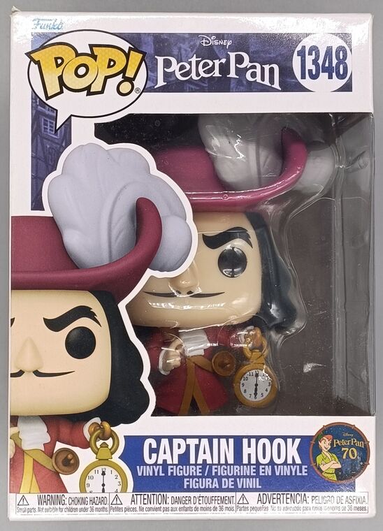 #1348 Captain Hook (w/ Clock) Disney Peter Pan - BOX DAMAGE