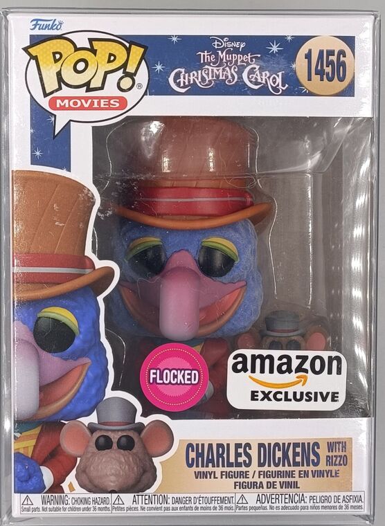 #1456 Charles Dickens w/Rizzo (Flocked) - The Muppet Christm
