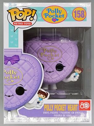 #158 Polly Pocket Heart Shell (PU) - Polly Pocket