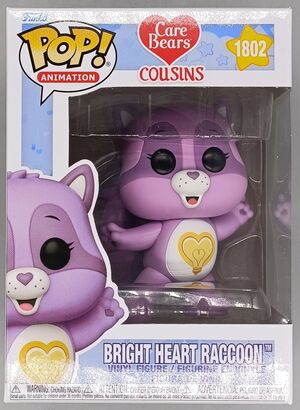 #1802 Bright Heart Raccoon - Care Bears Cousins