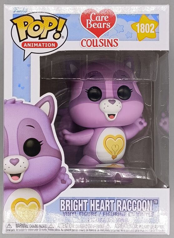 #1802 Bright Heart Raccoon - Care Bears Cousins