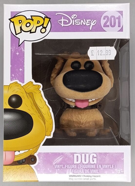 #201 Dug - Flocked - Disney UP! - BOX DAMAGE