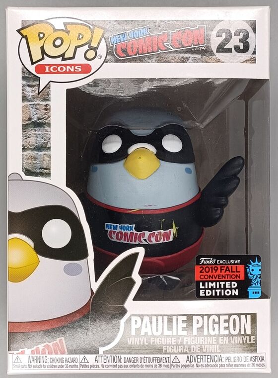 #23 Paulie Pigeon (Black)   Icons  NYCC Exclusive 201 DAMAGE