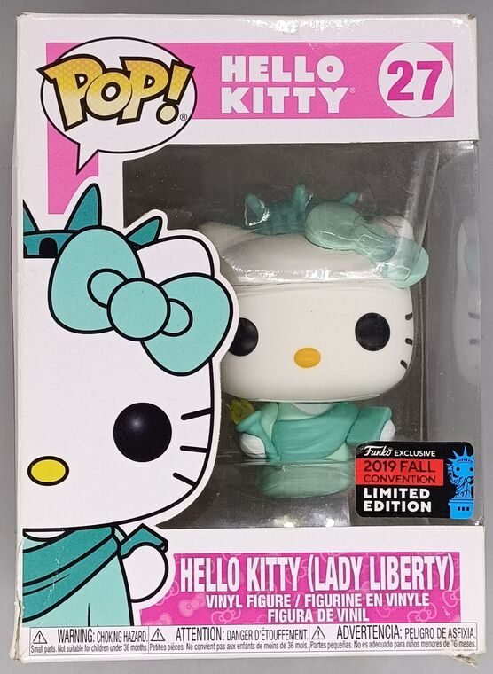 #27 Hello Kitty (Lady Liberty)  Sanrio  2019 Con Exc DAMAGED