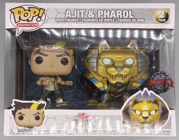[2 Pack] Ajit & Pharol - Metallic - Pop Animation BOX DAMAGE