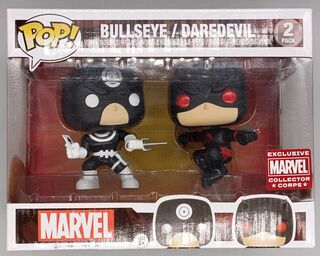 [2 Pack] Bullseye / Daredevil  Marvel Collector Corps DAMAGE