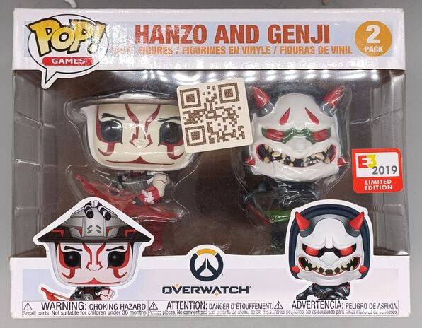 [2 Pack] Hanzo and Genji - Pop Games - BOX DAMAGE