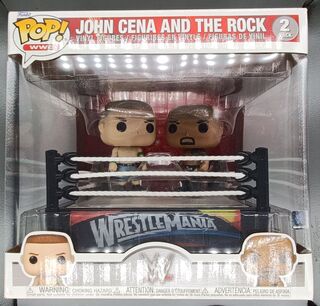 [2 Pack] John Cena and The Rock Deluxe Pop WWE