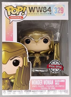 #329 Wonder Woman (Golden Armor Shield) - DC - WW84 DAMAGED