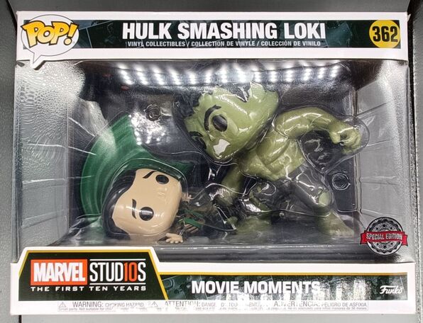 #362 Hulk Smashing Loki - Movie Moment - Marvel DAMAGED