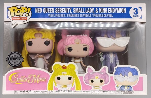 [3 Pack] Neo Queen Serenity, Small Lady, & King Endymion Pop