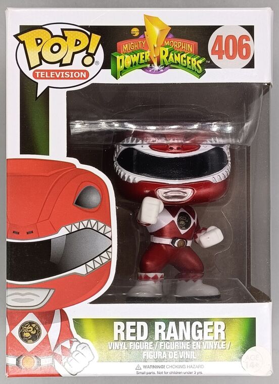 #406 Red Ranger (Action Pose) - Metallic - Power Ran DAMAGED