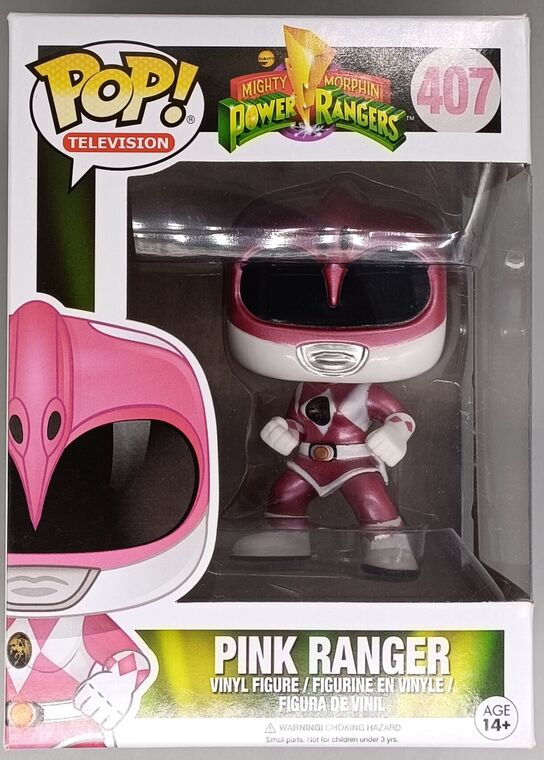#407 Pink Ranger (Action Pose) Metallic Power Rangers DAMAGE